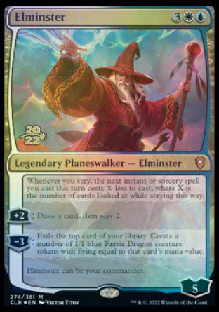 Elminster [Commander Legends: Battle for Baldur's Gate Prerelease Promos] Magic: The Gathering