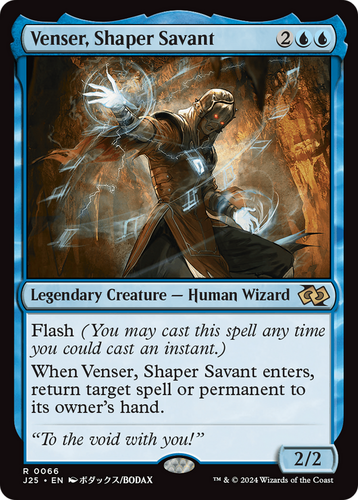 Venser, Shaper Savant (Anime) [Foundations Jumpstart] Magic: The Gathering
