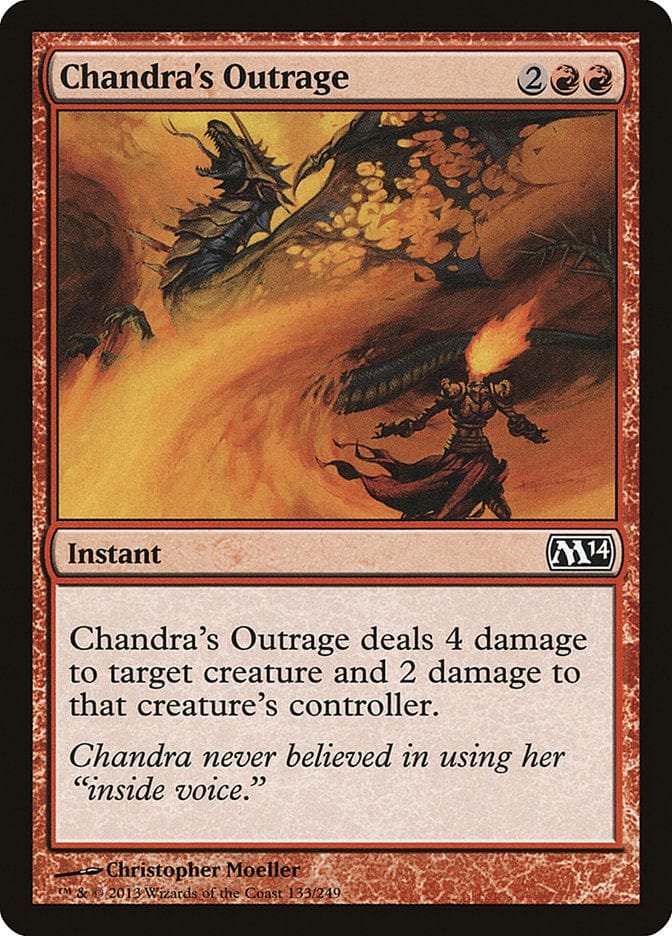Chandra's Outrage [Magic 2014] Magic: The Gathering