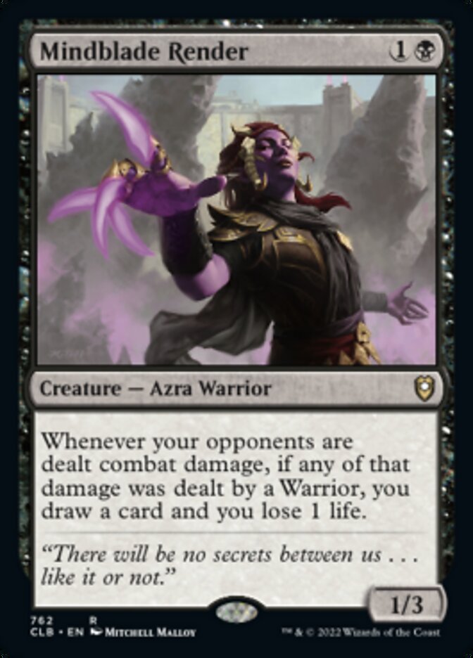 Mindblade Render [Commander Legends: Battle for Baldur's Gate] Magic: The Gathering