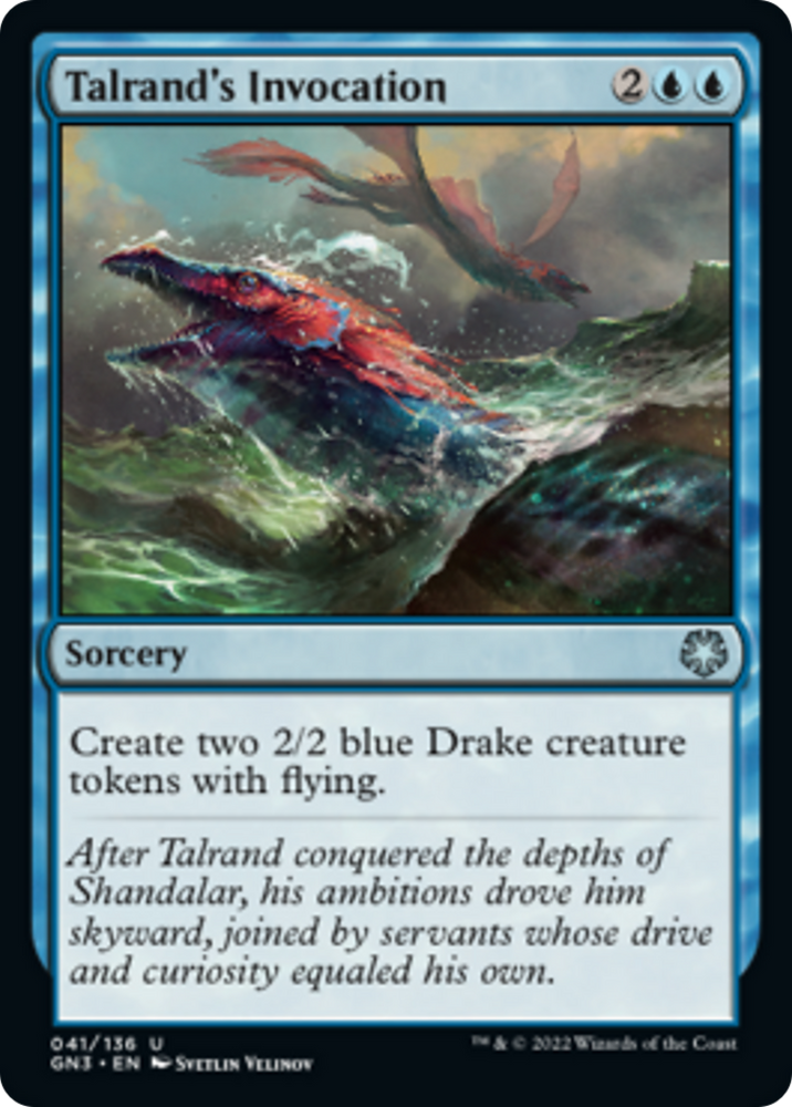 Talrand's Invocation [Game Night: Free-for-All] Magic: The Gathering