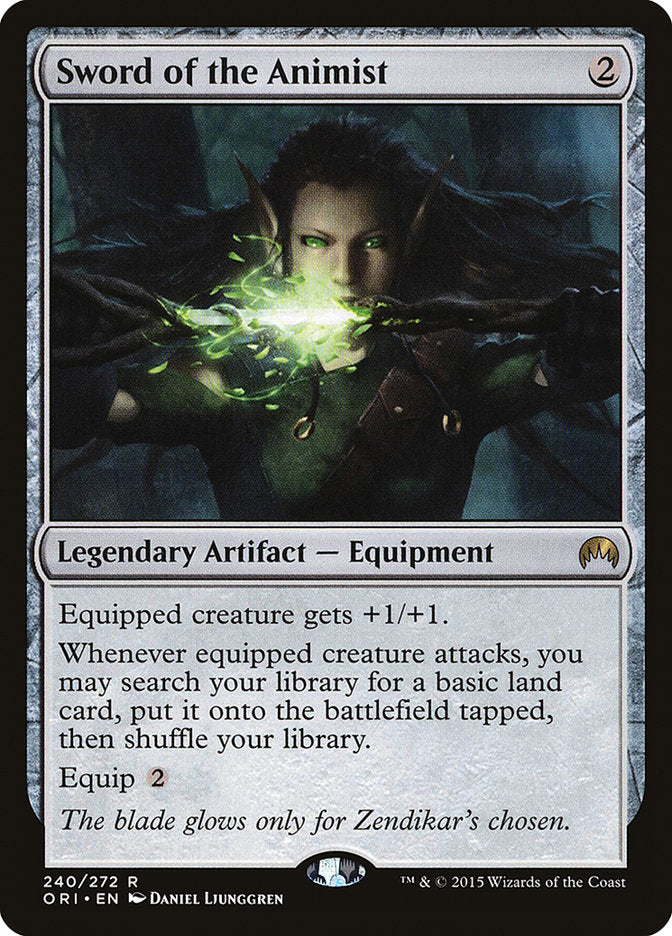 Sword of the Animist [Magic Origins] Magic: The Gathering