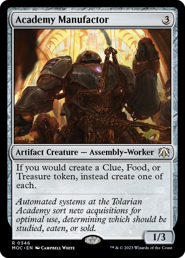 Academy Manufactor [March of the Machine Commander] Magic: The Gathering
