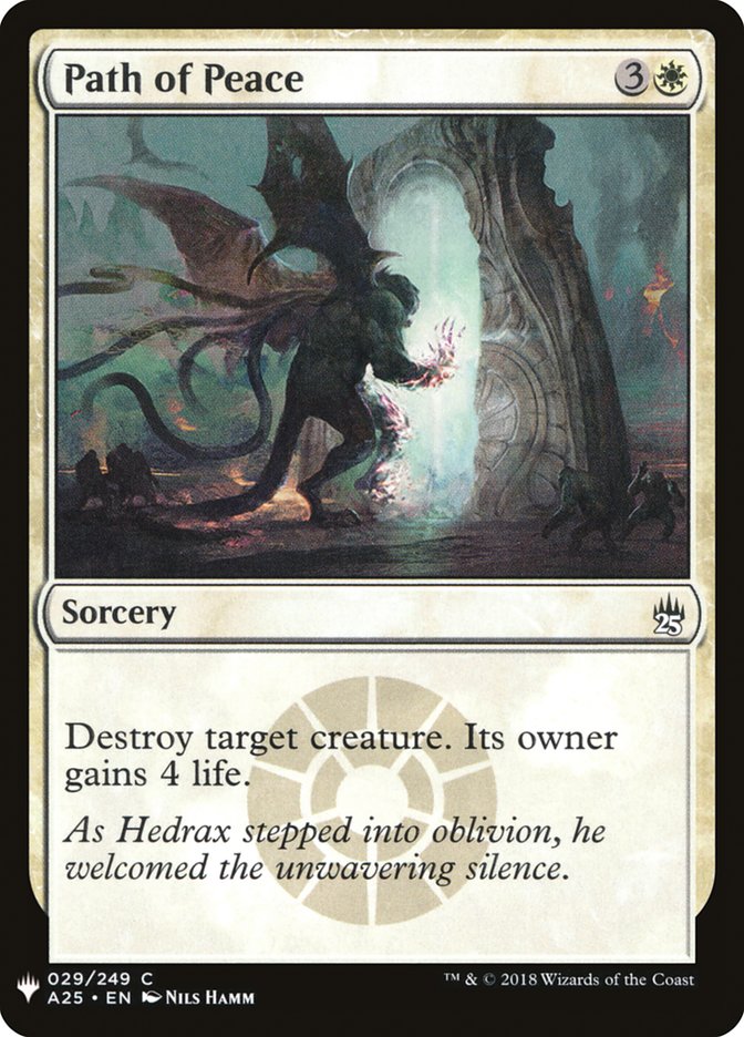 Path of Peace [Mystery Booster] Magic: The Gathering