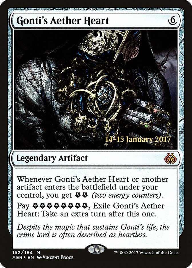 Gonti's Aether Heart [Aether Revolt Prerelease Promos] Magic: The Gathering
