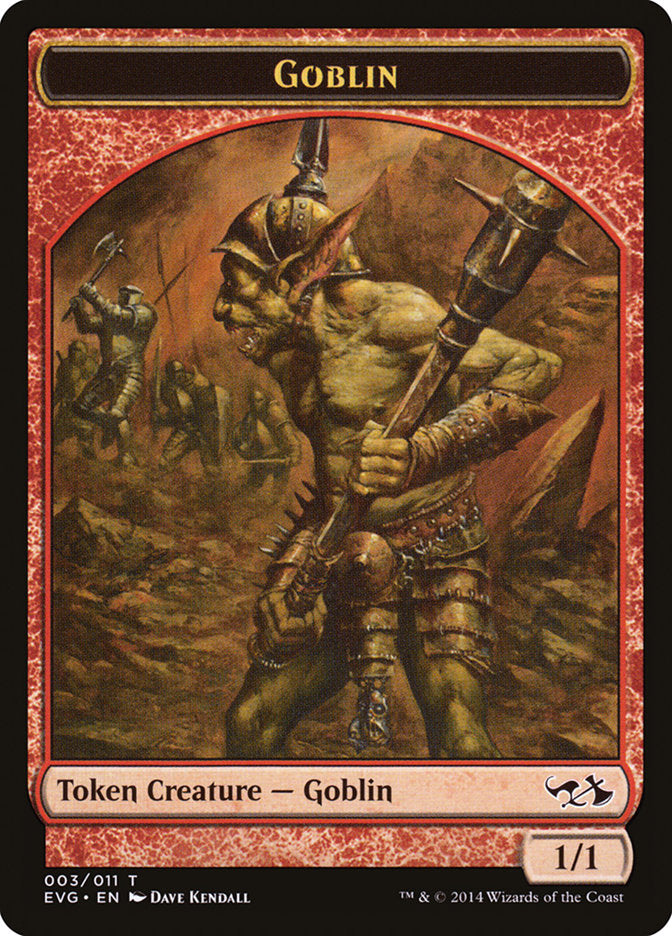 Goblin Token (Elves vs. Goblins) [Duel Decks Anthology Tokens] Magic: The Gathering