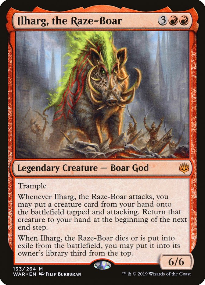 Ilharg, the Raze-Boar [War of the Spark] Magic: The Gathering