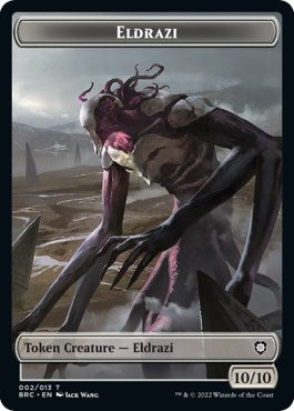 Servo // Eldrazi Double-Sided Token [The Brothers' War Commander Tokens] Magic: The Gathering