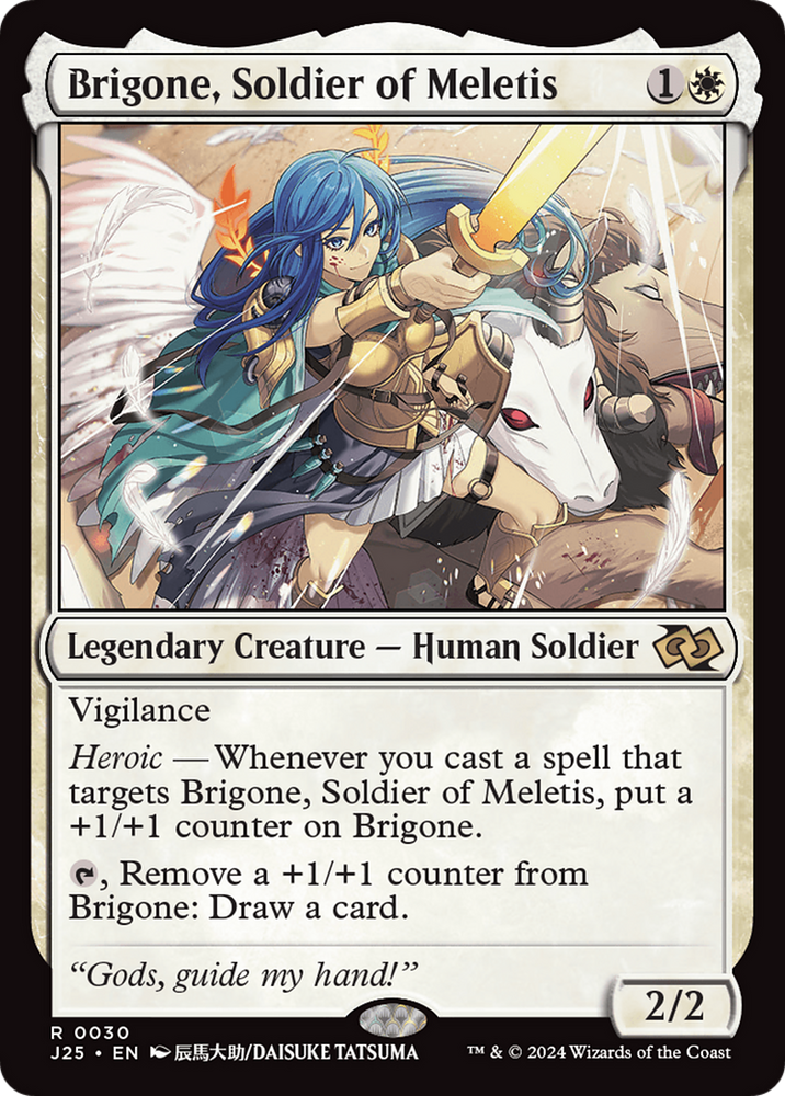 Brigone, Soldier of Meletis (Anime) [Foundations Jumpstart] Magic: The Gathering