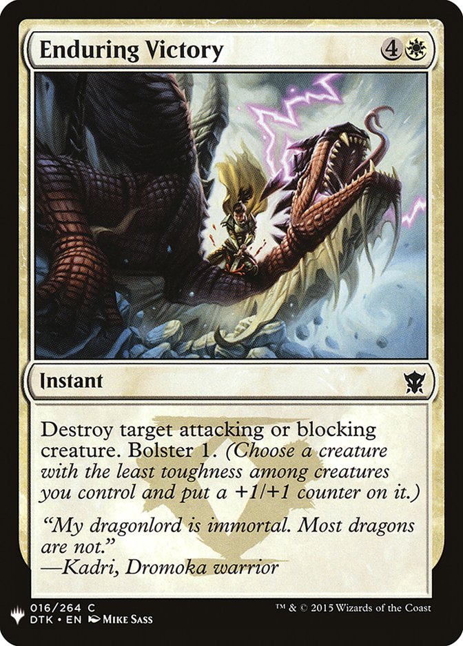 Enduring Victory [Mystery Booster] Magic: The Gathering