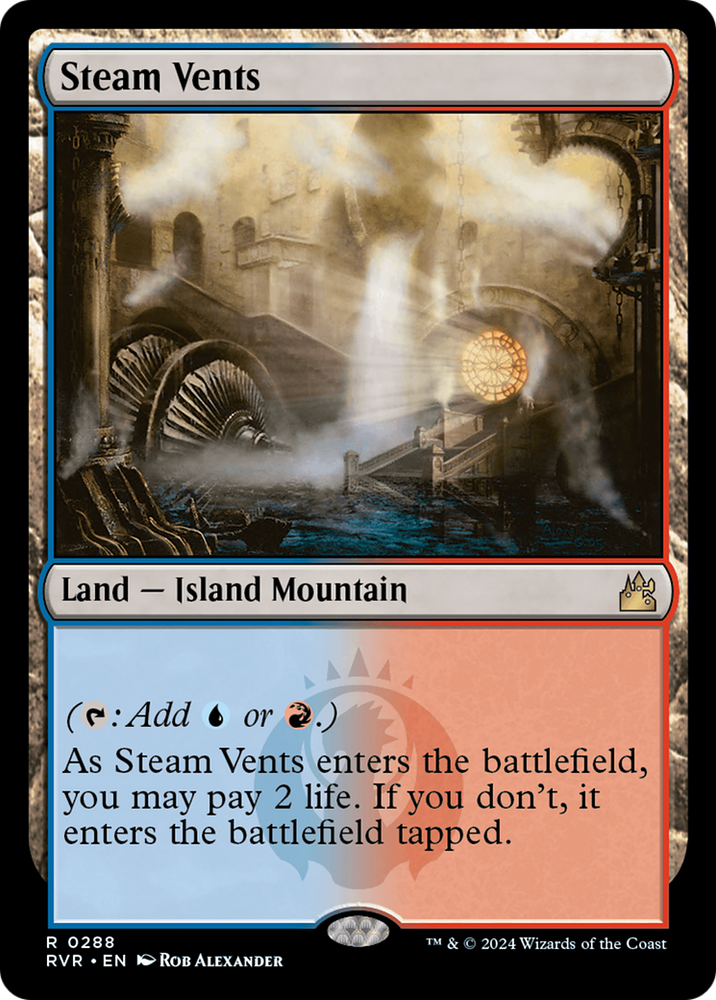 Steam Vents [Ravnica Remastered] Magic: The Gathering