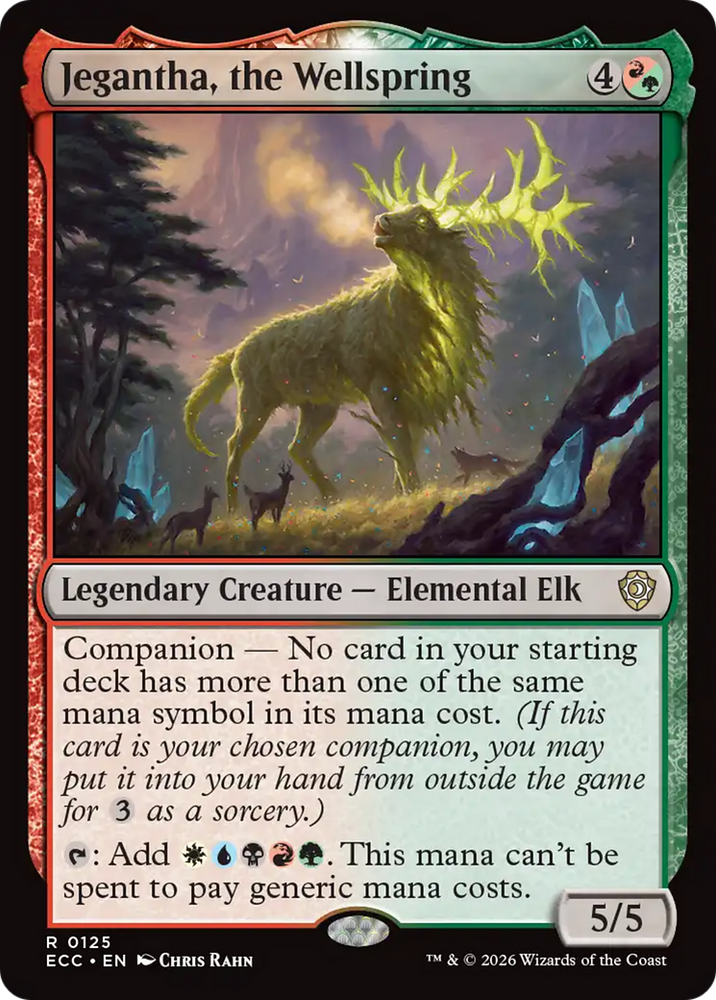 Jegantha, the Wellspring [Lorwyn Eclipsed Commander] Magic: The Gathering