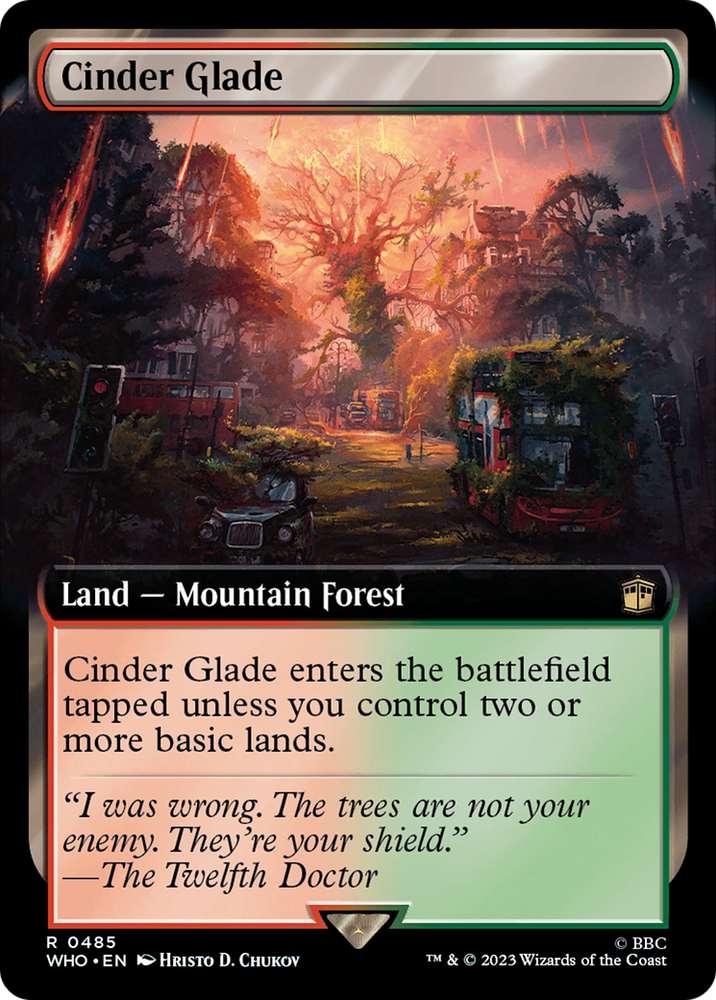 Cinder Glade (Extended Art) [Doctor Who] Magic: The Gathering