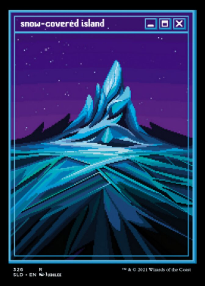 Snow-Covered Island (Foil Etched) [Secret Lair Drop Series] Magic: The Gathering