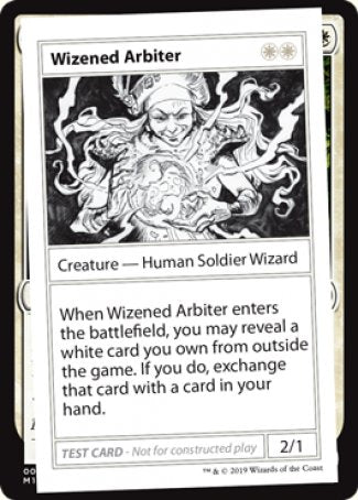 Wizened Arbiter (2021 Edition) [Mystery Booster Playtest Cards] Magic: The Gathering