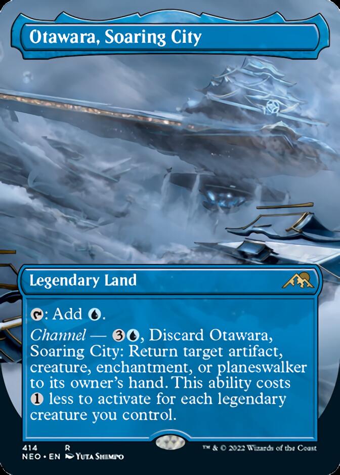 Otawara, Soaring City (Borderless Alternate Art) [Kamigawa: Neon Dynasty] Magic: The Gathering