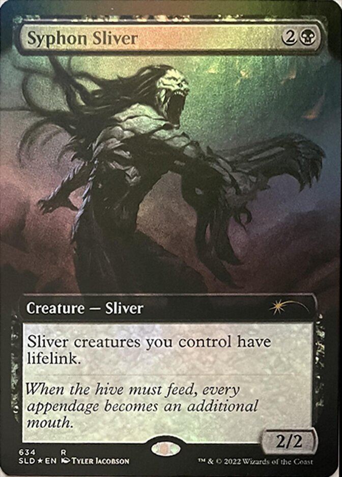 Syphon Sliver (Extended Art) [Secret Lair Drop Promos] Magic: The Gathering