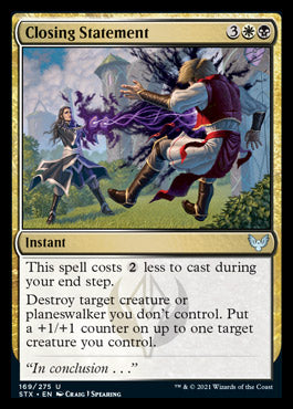 Closing Statement [Strixhaven: School of Mages] Magic: The Gathering