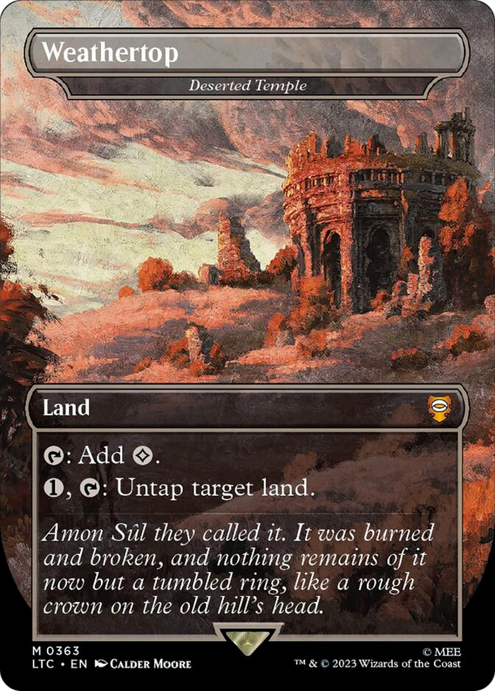 Weathertop - Deserted Temple [The Lord of the Rings: Tales of Middle-Earth Commander] Magic: The Gathering