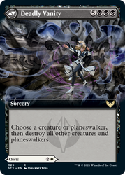 Selfless Glyphweaver // Deadly Vanity (Extended Art) [Strixhaven: School of Mages] Magic: The Gathering