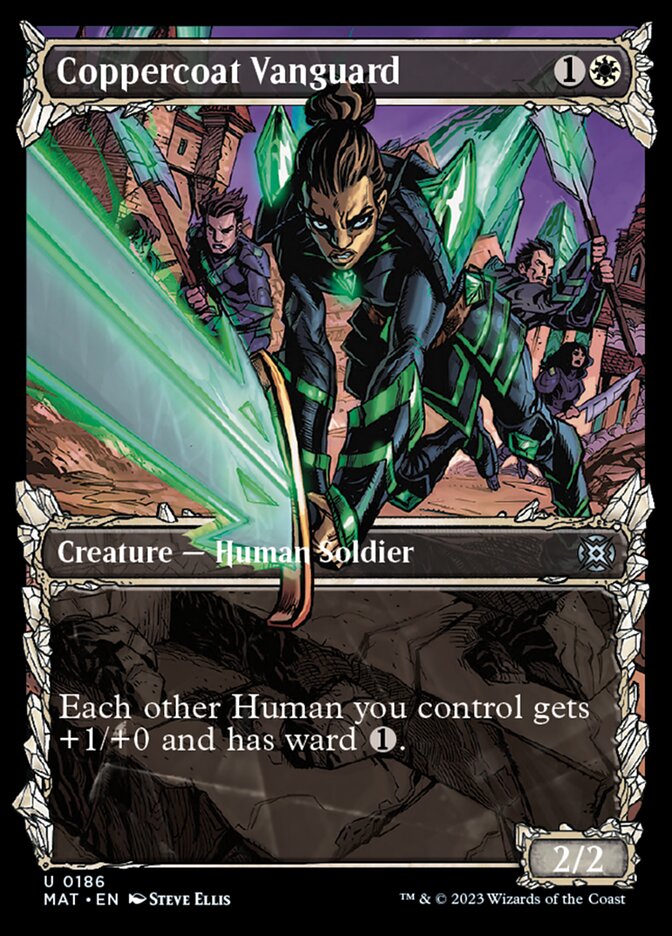Coppercoat Vanguard (Showcase Halo Foil) [March of the Machine: The Aftermath] Magic: The Gathering