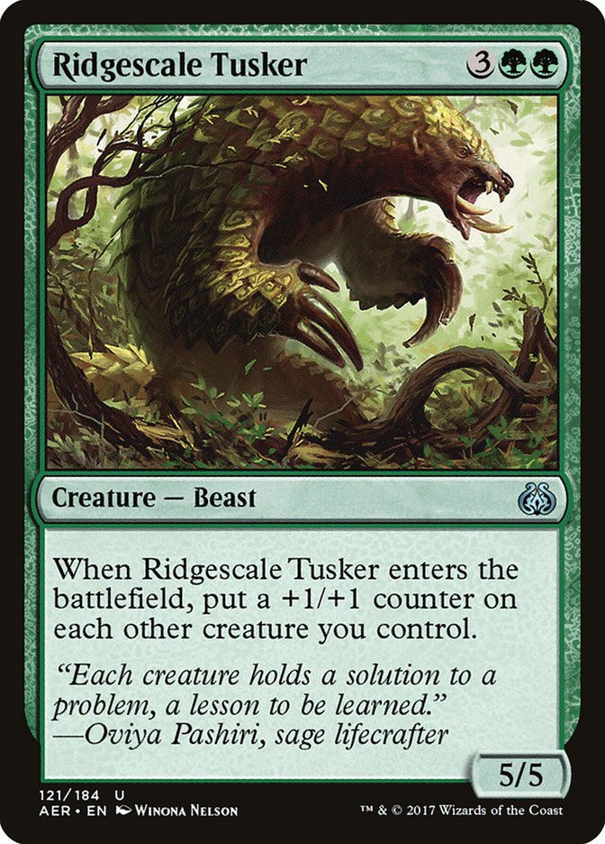 Ridgescale Tusker [Aether Revolt] Magic: The Gathering