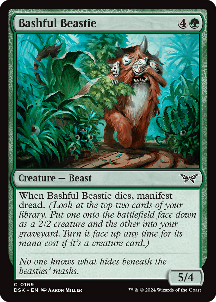 Bashful Beastie [Duskmourn: House of Horror] Magic: The Gathering