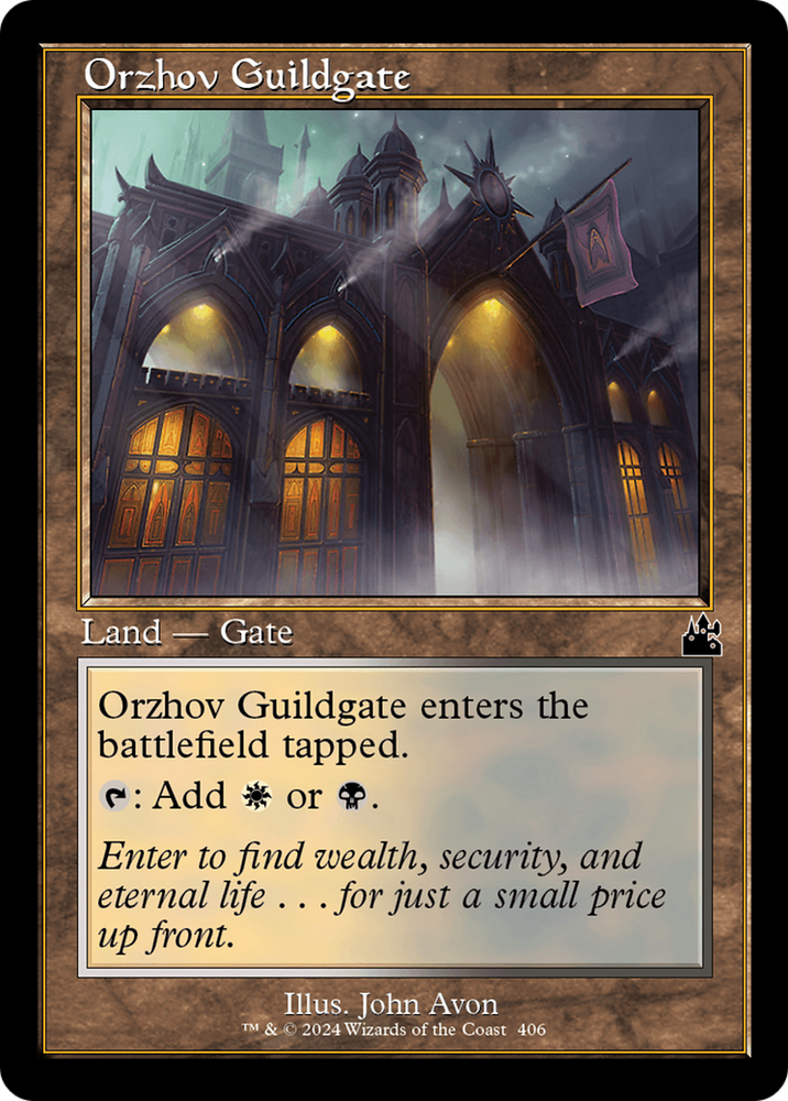 Orzhov Guildgate (Retro Frame) [Ravnica Remastered] Magic: The Gathering