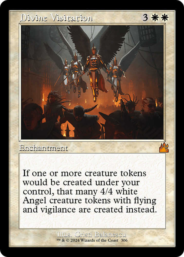 Divine Visitation (Retro Frame) [Ravnica Remastered] Magic: The Gathering