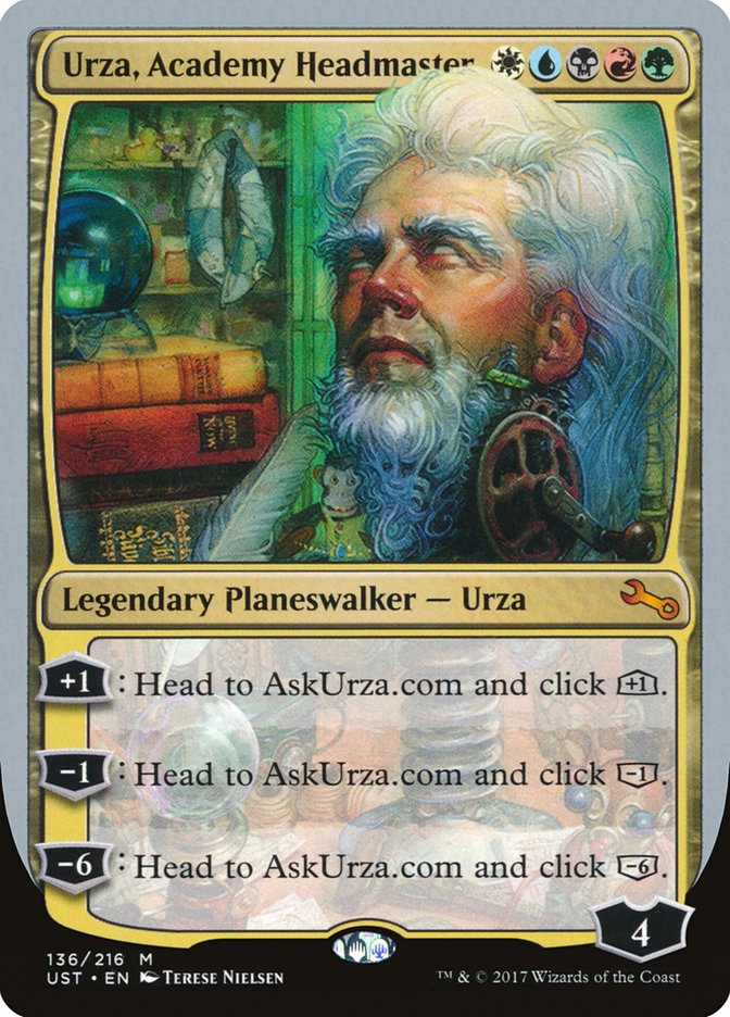 Urza, Academy Headmaster [Unstable] Magic: The Gathering