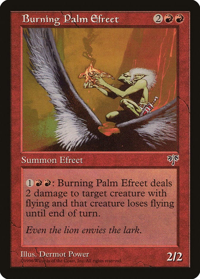 Burning Palm Efreet [Mirage] Magic: The Gathering