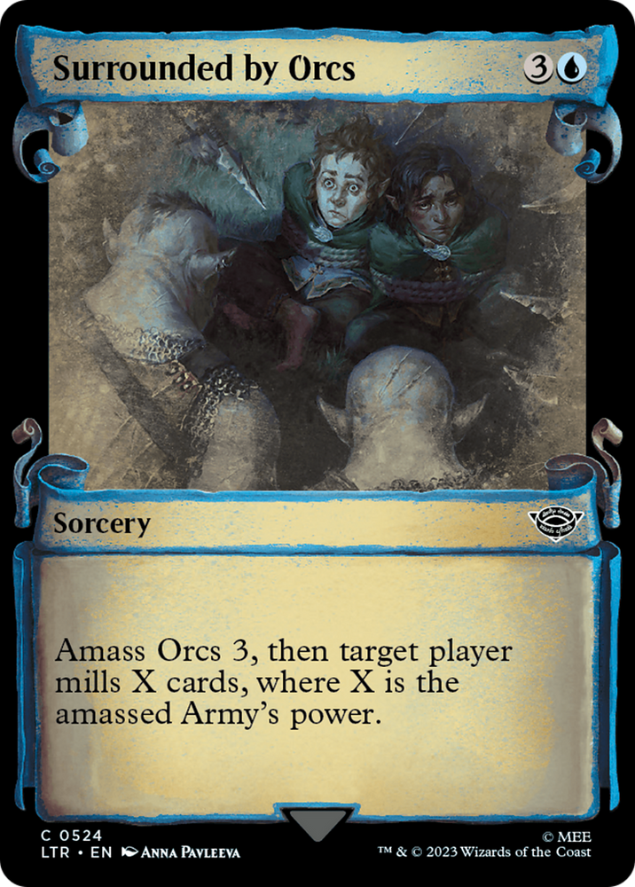 Surrounded by Orcs [The Lord of the Rings: Tales of Middle-Earth Showcase Scrolls] Magic: The Gathering
