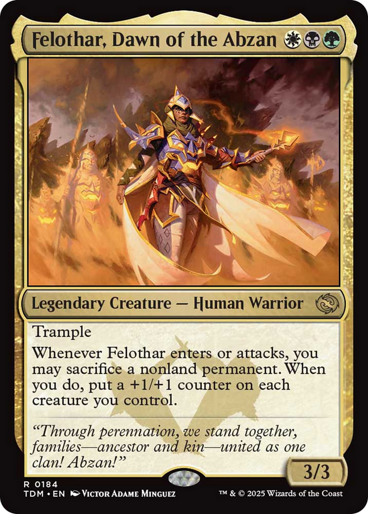Felothar, Dawn of the Abzan [Tarkir: Dragonstorm] Magic: The Gathering