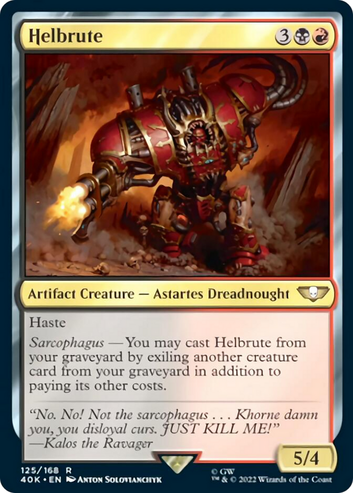 Helbrute (Surge Foil) [Warhammer 40,000] Magic: The Gathering