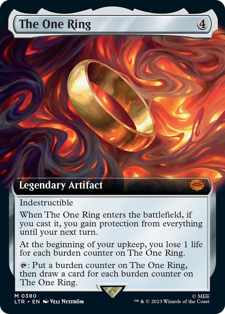 The One Ring (Extended Art) [The Lord of the Rings: Tales of Middle-Earth] Magic: The Gathering