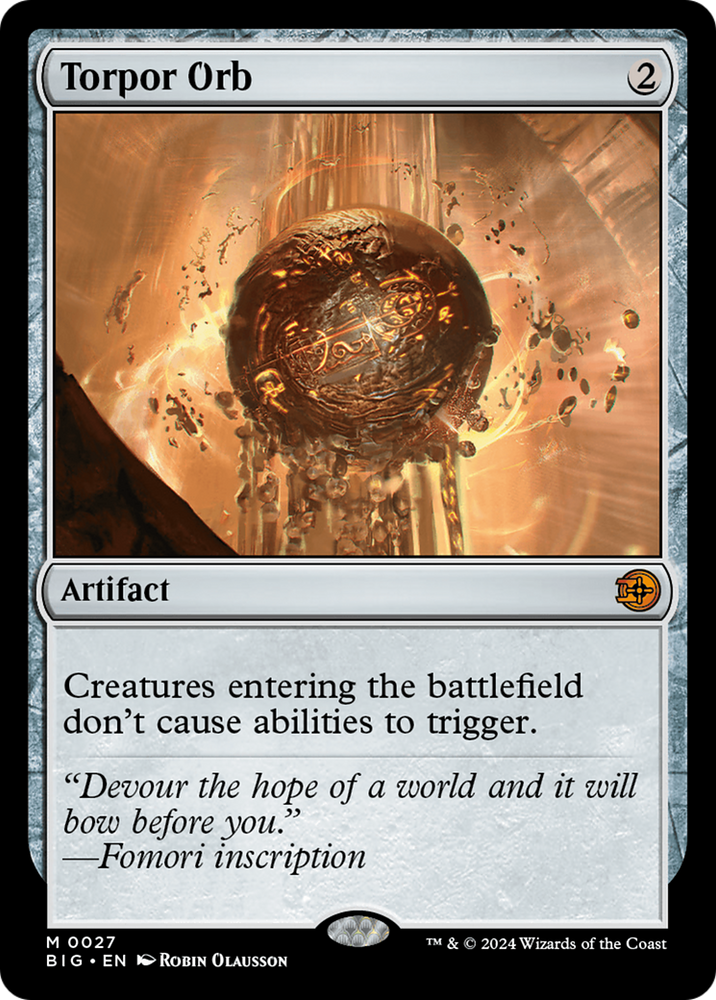 Torpor Orb [Outlaws of Thunder Junction: The Big Score] Magic: The Gathering