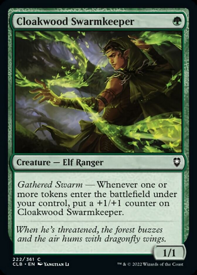 Cloakwood Swarmkeeper [Commander Legends: Battle for Baldur's Gate] Magic: The Gathering