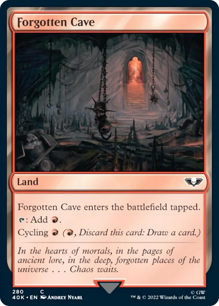 Forgotten Cave [Warhammer 40,000] Magic: The Gathering