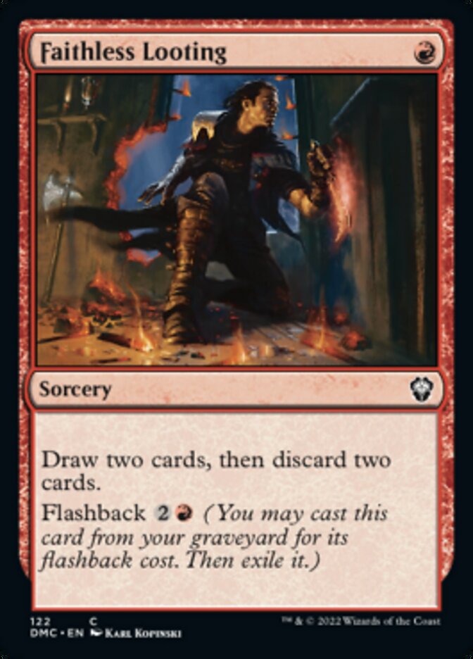 Faithless Looting [Dominaria United Commander] Magic: The Gathering
