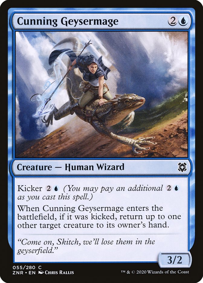 Cunning Geysermage [Zendikar Rising] Magic: The Gathering