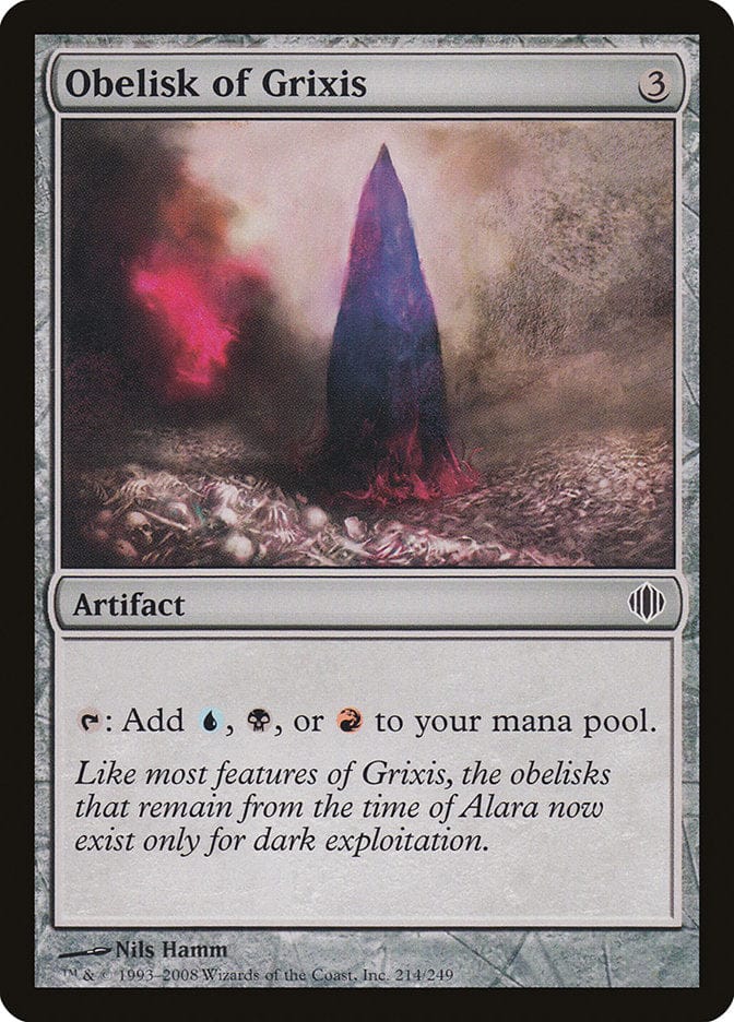 Obelisk of Grixis [Shards of Alara] Magic: The Gathering