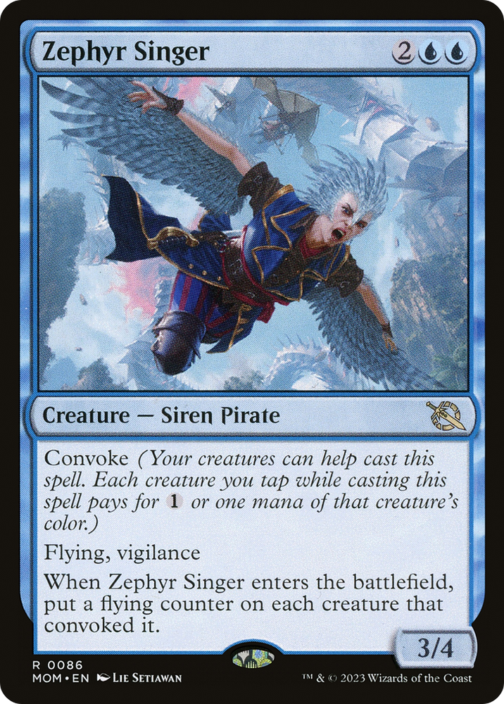 Zephyr Singer [March of the Machine] Magic: The Gathering