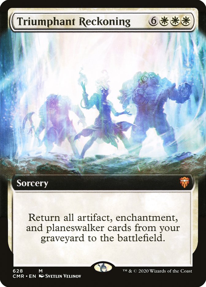 Triumphant Reckoning (Extended Art) [Commander Legends] Magic: The Gathering