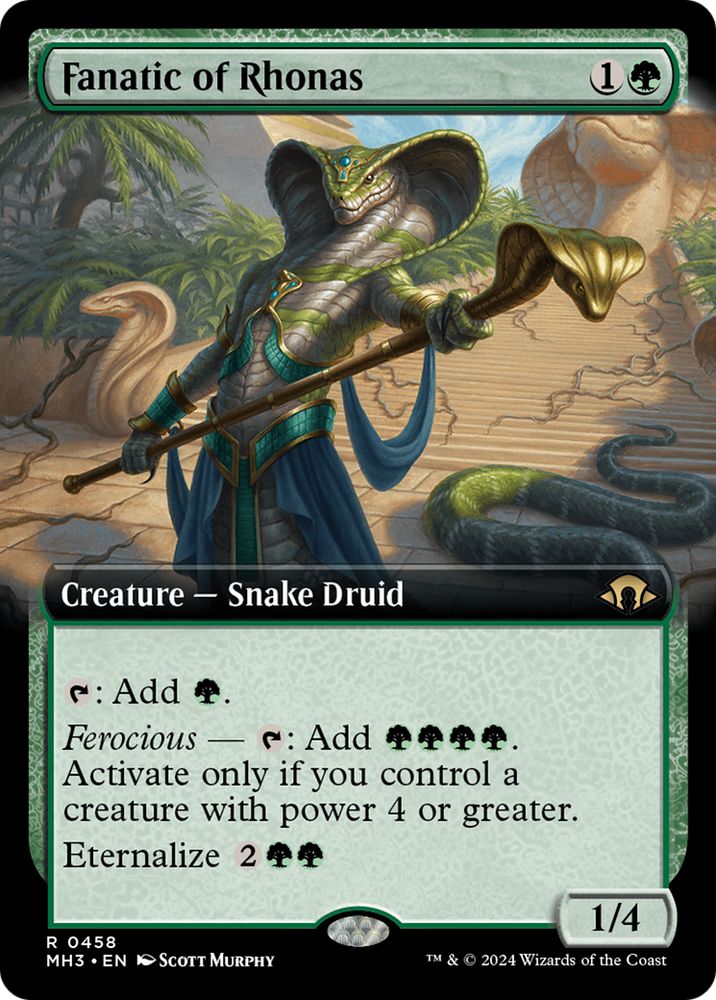 Fanatic of Rhonas (Extended Art) [Modern Horizons 3] Magic: The Gathering