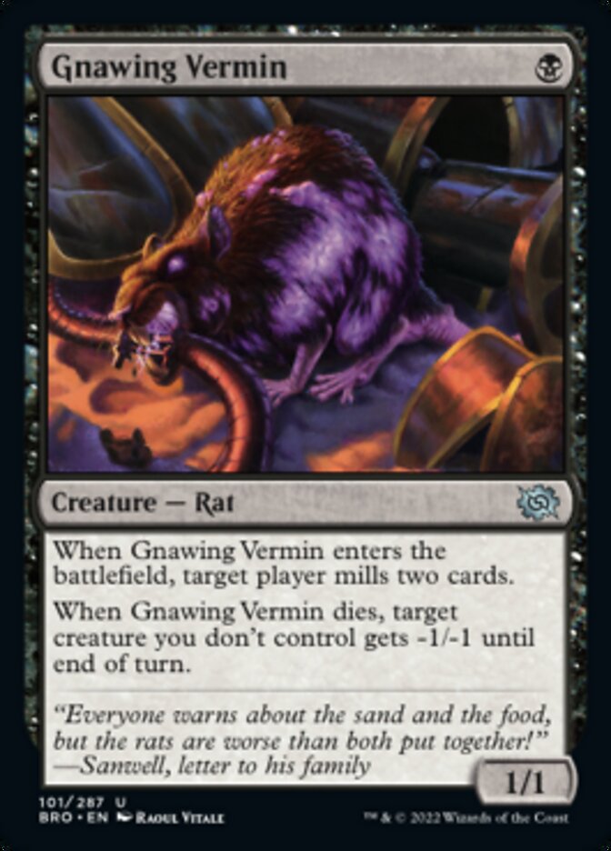 Gnawing Vermin [The Brothers' War] Magic: The Gathering