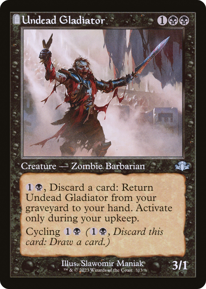 Undead Gladiator (Retro) [Dominaria Remastered] Magic: The Gathering
