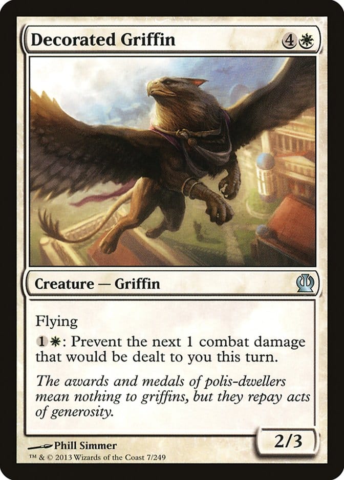 Decorated Griffin [Theros] Magic: The Gathering