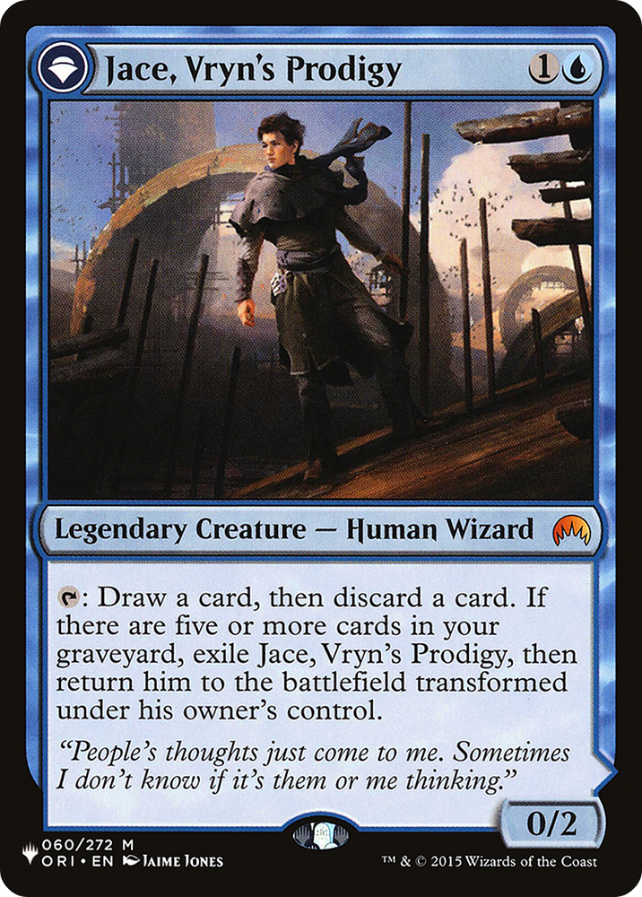 Jace, Vryn's Prodigy // Jace, Telepath Unbound [Secret Lair: From Cute to Brute] Magic: The Gathering
