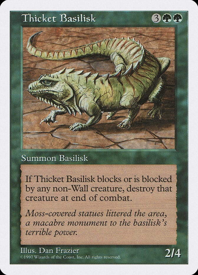 Thicket Basilisk [Fifth Edition] Magic: The Gathering