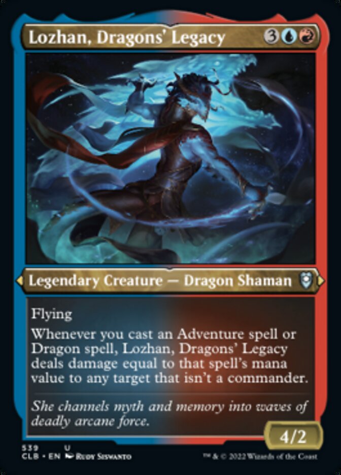 Lozhan, Dragons' Legacy (Foil Etched) [Commander Legends: Battle for Baldur's Gate] Magic: The Gathering